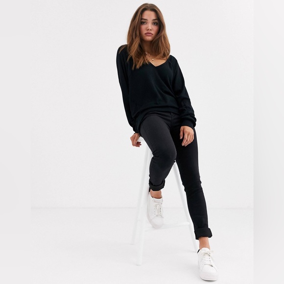 NWT FREE PEOPLE Santa Clara Thermal Black. - Picture 4 of 5